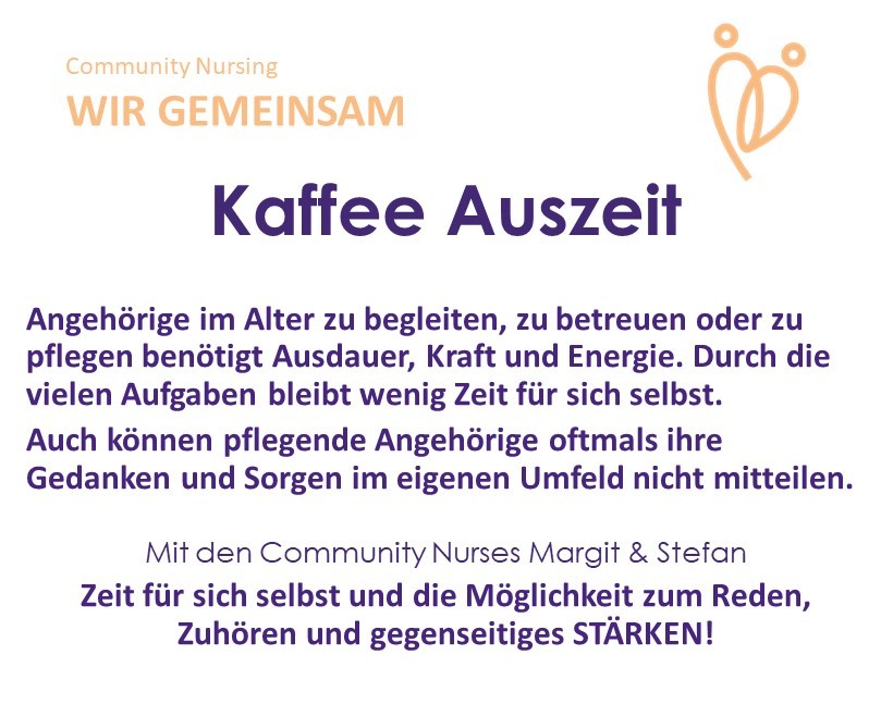 Kaffee Auszeit Für betreuende und pflegende Angehörige